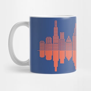 A city skyline + a tree - Red Version Mug